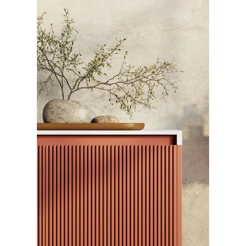Belbagno - Belbagno Rimini wall hung Vanity 1000mm - Potter's Clay - Aqualux Bathrooms