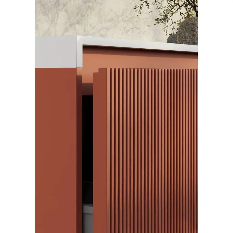 Belbagno - Belbagno Rimini wall hung Vanity 1400mm- Potter's Clay - Aqualux Bathrooms