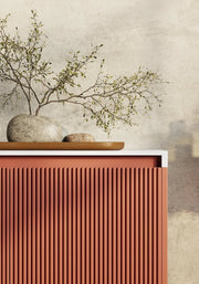 Belbagno - Belbagno Rimini wall hung Vanity 600mm - Potter's Clay - Aqualux Bathrooms
