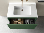Belbagno - Belbagno Rimini wall hung Vanity 800mm - Rain Forest - Aqualux Bathrooms