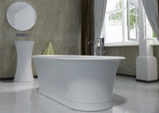 Pietra Bianca Rome Freestanding Stone Bath - view 4