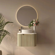 Rome Wall Hung Vanity Bur Oak 600mm - Beyond Bathware