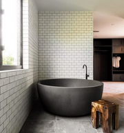 Pietra Bianca Romeo Freestanding Stone Bath - view 10