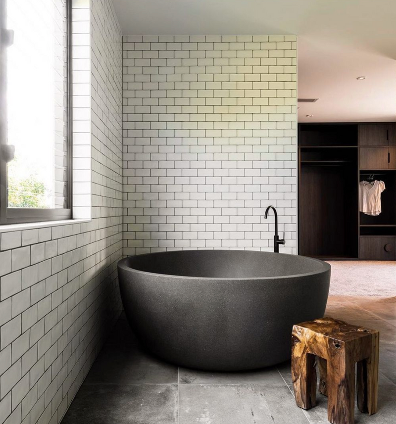 Pietra Bianca Romeo Freestanding Stone Bath - view 10