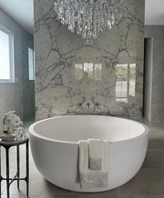 Pietra Bianca Romeo Freestanding Stone Bath - view 7