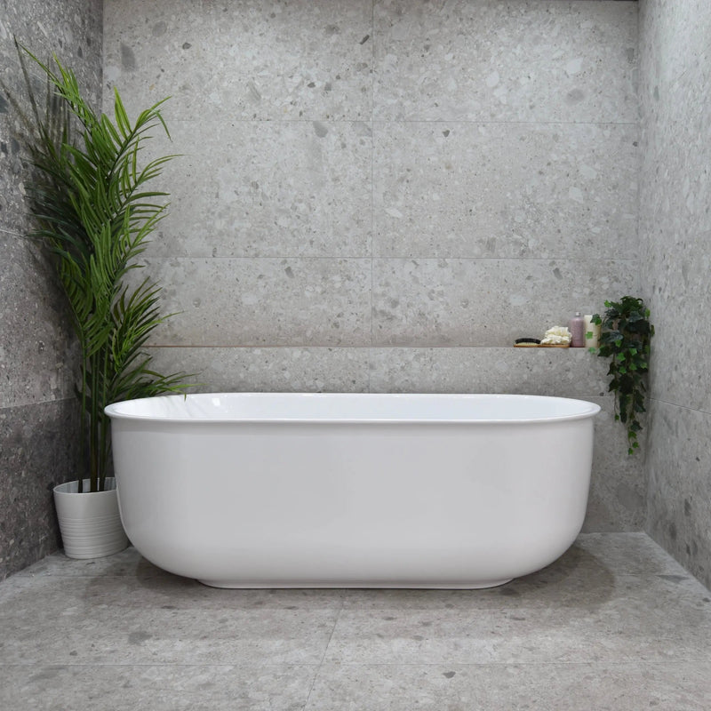 Poseidon Mayfair Classic 1700mm Floating Oval Freestanding Bathtub (No Overflow) Poseidon