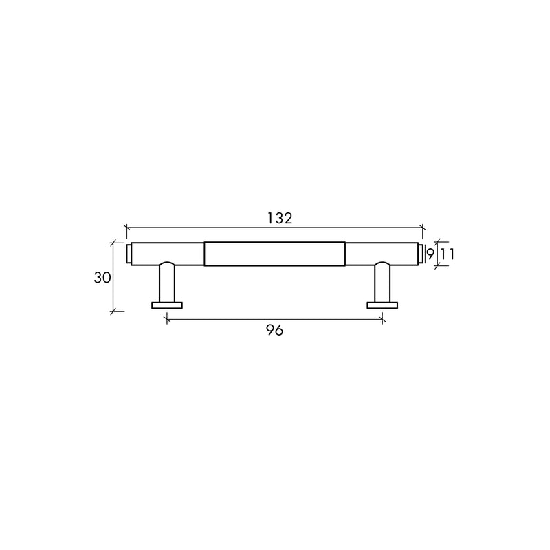 OTTI SOHO HANDLE GUN METAL (MULTIPLE SIZES AVAILABLE)