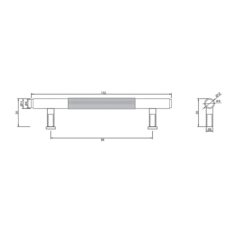 OTTI SOHO HANDLE BRUSHED NICKEL (MULTIPLE SIZES AVAILABLE)