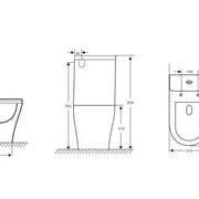 Sena Back-to-Wall Toilet Suite - Aqualux Bathrooms- Mercio