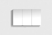 Belbagno - Belbagno Aluminium LED Mirror Cabinet 1200mm- Aluminium - Aqualux Bathrooms