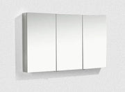 Belbagno - Belbagno Aluminium LED Mirror Cabinet 1200mm- Aluminium - Aqualux Bathrooms