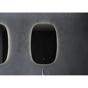 Belbagno - Belbagno Q-Line Led Bath Mirror 580mm - Glass - Aqualux Bathrooms