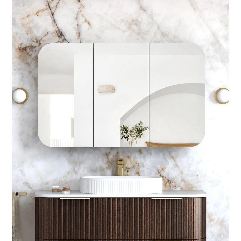 OTTI NEWPORT SABLE WALNUT SHAVING CABINET 1200X750MM