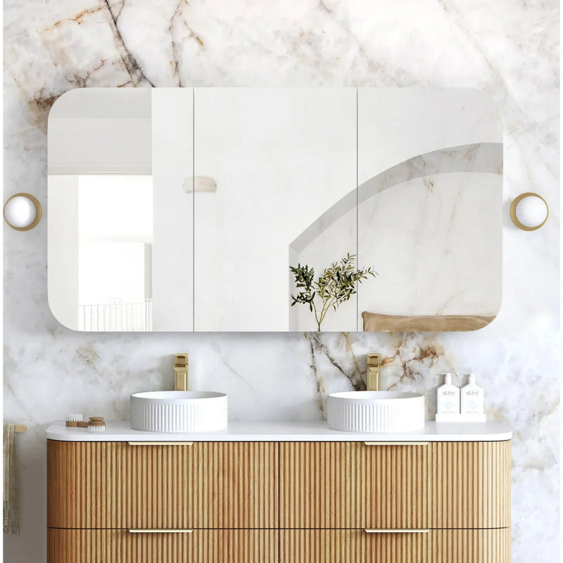 OTTI NEWPORT WOODLAND OAK SHAVING CABINET 1500X750MM