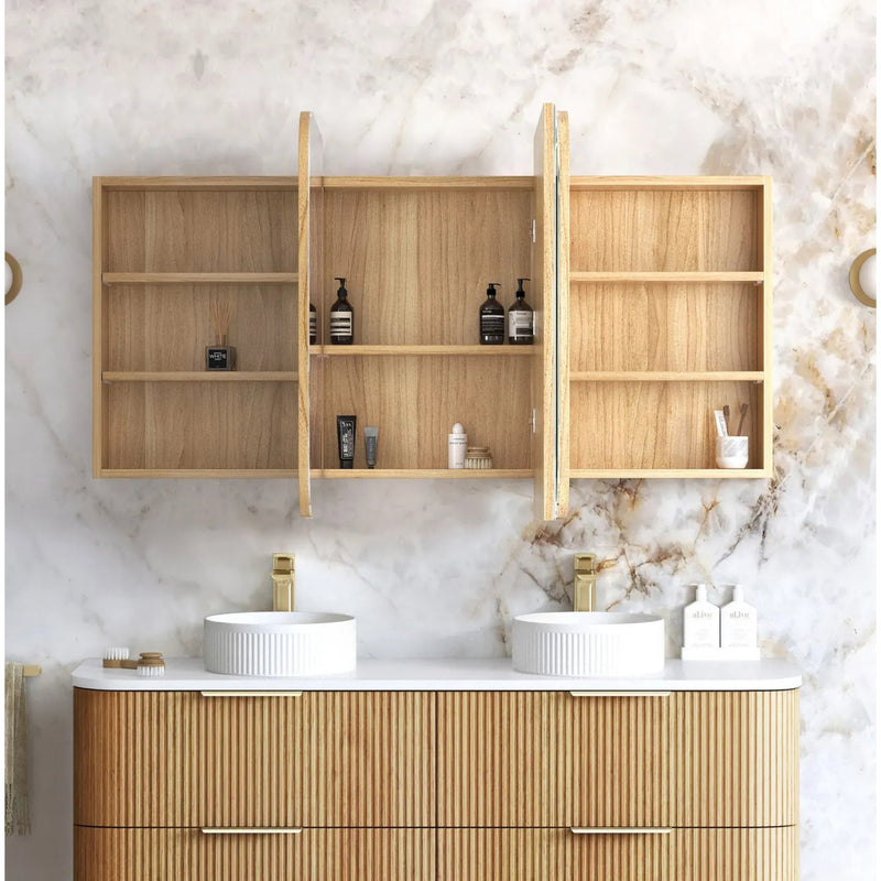 OTTI NEWPORT WOODLAND OAK SHAVING CABINET 1500X750MM