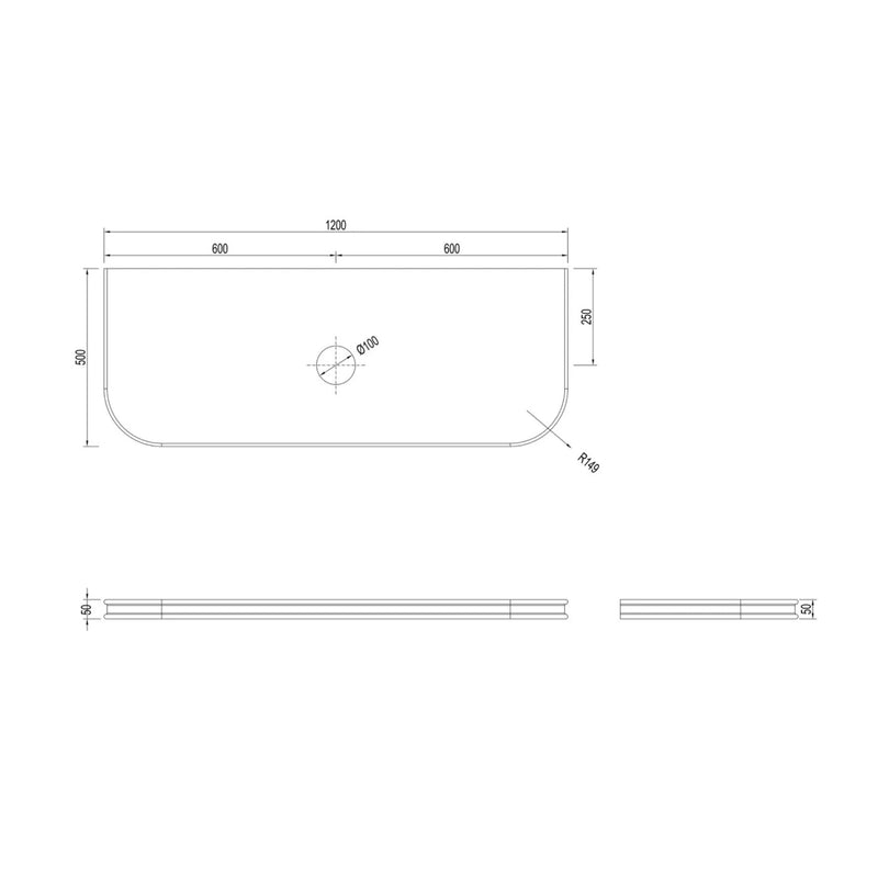 OTTI HAVANA ENGLISH EDGE SAND DUNE ABOVE COUNTER SINGLE VANITY SOLID SURFACE STONE TOP (MULTIPLE SIZES AVAILABLE)