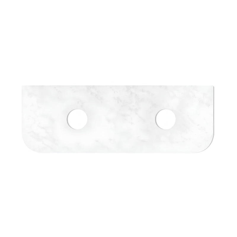 OTTI HAVANA ULTRA DELUXE CLOUDY CARRARA ABOVE COUNTER DOUBLE VANITY SOLID SURFACE STONE TOP (AVAILABLE IN 1500MM AND 1800MM)