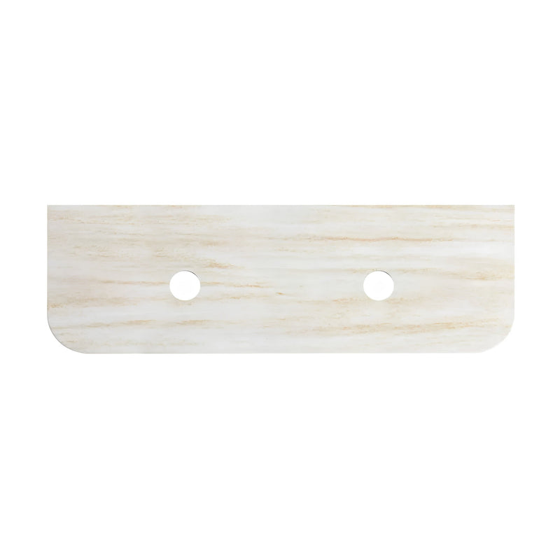 OTTI HAVANA ENGLISH EDGE SAND DUNE ABOVE COUNTER DOUBLE VANITY SOLID SURFACE STONE TOP (AVAILABLE IN 1500MM AND 1800MM)