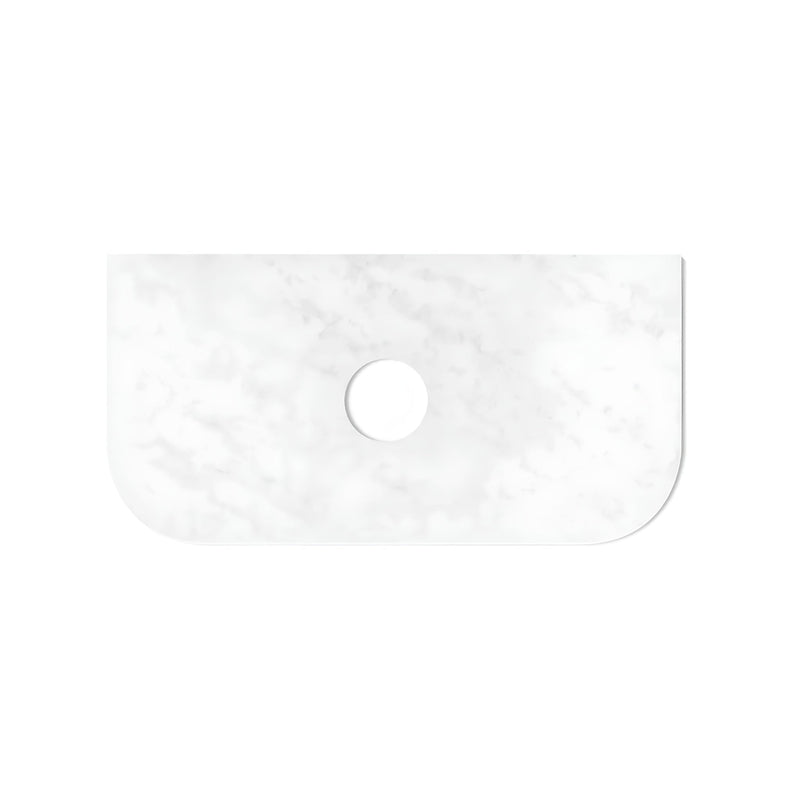 OTTI HAVANA ULTRA DELUXE CLOUDY CARRARA ABOVE COUNTER SINGLE VANITY SOLID SURFACE STONE TOP (MULTIPLE SIZES AVAILABLE)