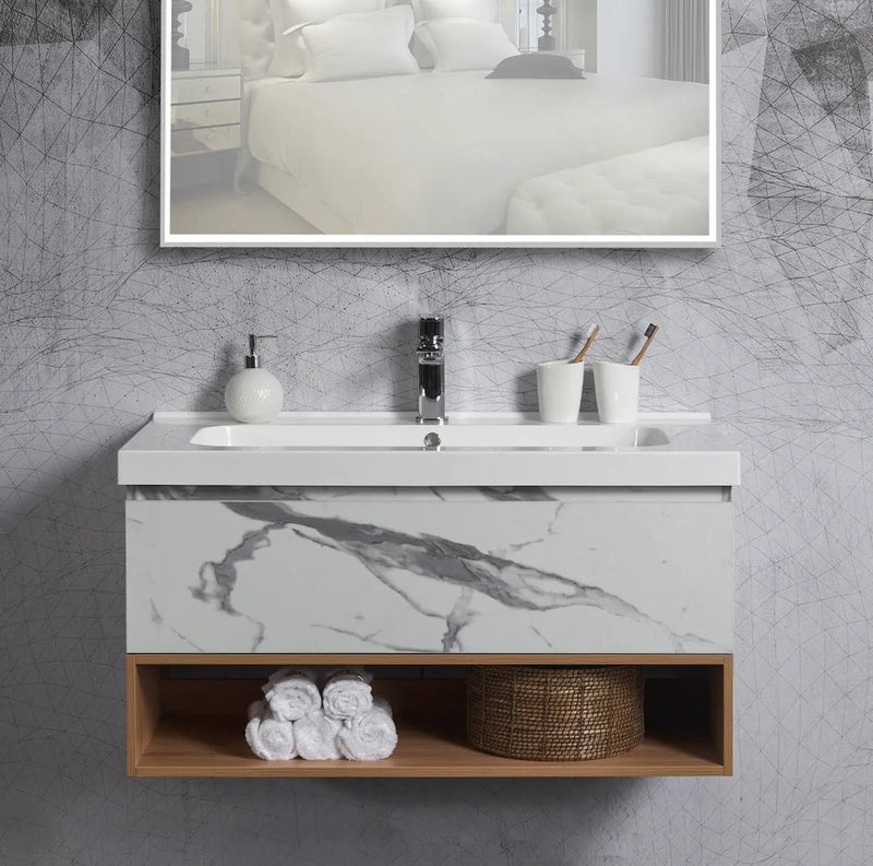 Belbagno Belbagno Zero Callacatta 1000mm Wall Hung Vanity Belbagno