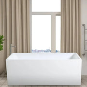 Theo Back to wall Bathtub - Non Overflow - Aqualux Bathrooms- Poseidon