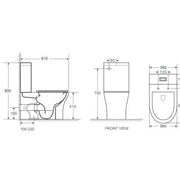 Toi Back-to-Wall Toilet Suite - Aqualux Bathrooms- Mercio