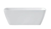 VENICE White Freestanding Bathtub 1500mm - Aqualux Bathrooms- Mercio