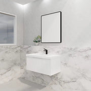 ABS Riva - Riva Vienna Wall Hung Vanity 900mm - Matt White - Aqualux Bathrooms