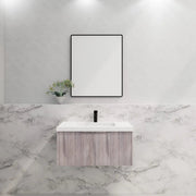 ABS Riva - Riva Vienna Wall Hung Vanity 900mm - White Oak - Aqualux Bathrooms