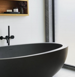 Whitney Freestanding Stone Bath by Pietra Bianca - view 2