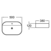 Above Counter Basin 500mm - Beyond Bathware