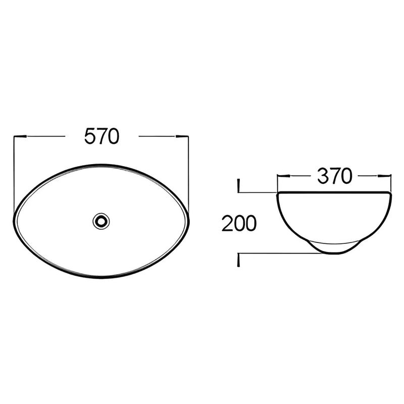 Above Counter Basin 570mm - Beyond Bathware