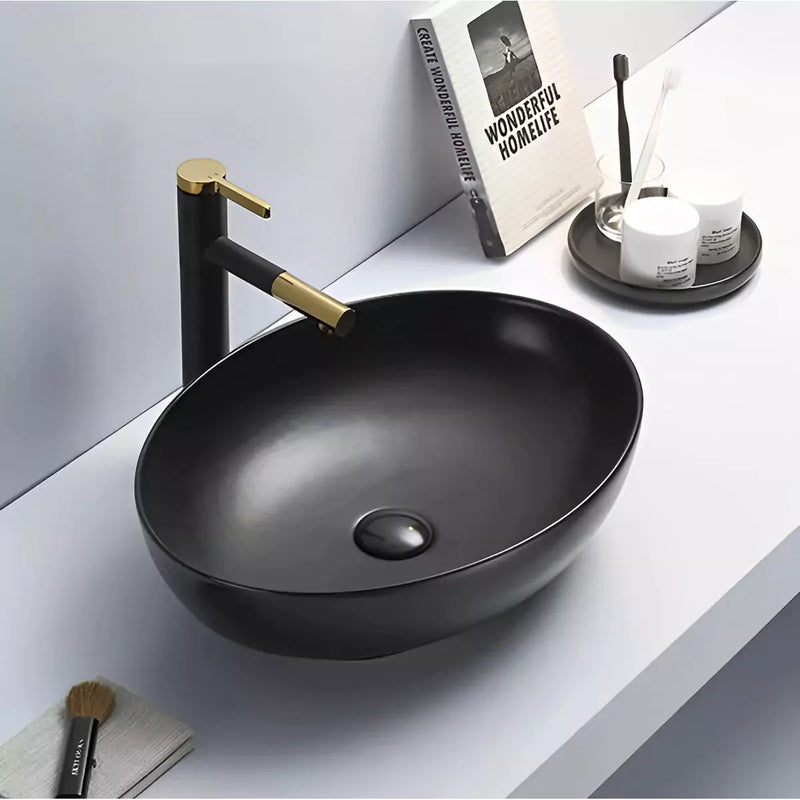 Above Counter Ceramic Art Basin 520mm - Beyond Bathware