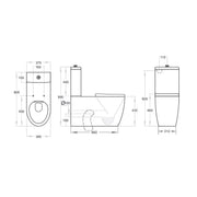Asta Disable Rimless Toilet Rimless Flush Pan Gloss White - Beyond Bathware