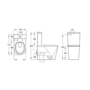 Avery BTW Toilet Suite Gloss White - Beyond Bathware