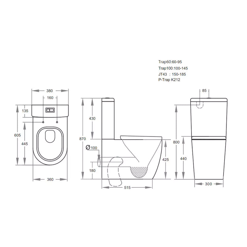 Avis Compact Rimless Toilet Suite - Beyond Bathware