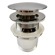 Bathtub Pop-Up Waste Overflow Brass Chrome 40mm - Beyond Bathware