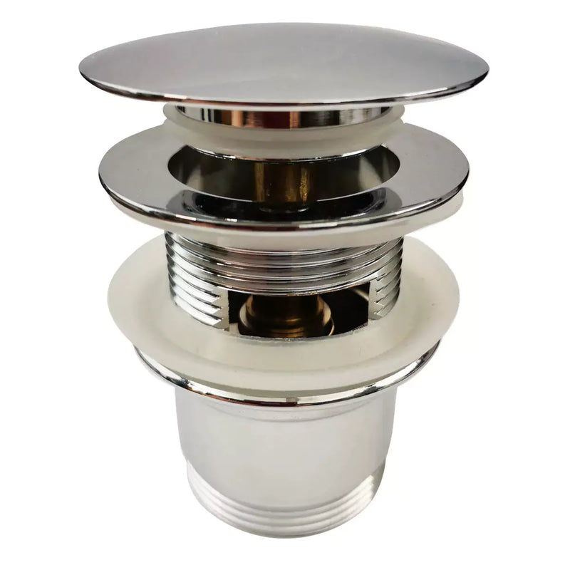 Bathtub Pop-Up Waste Overflow Brass Chrome 40mm - Beyond Bathware