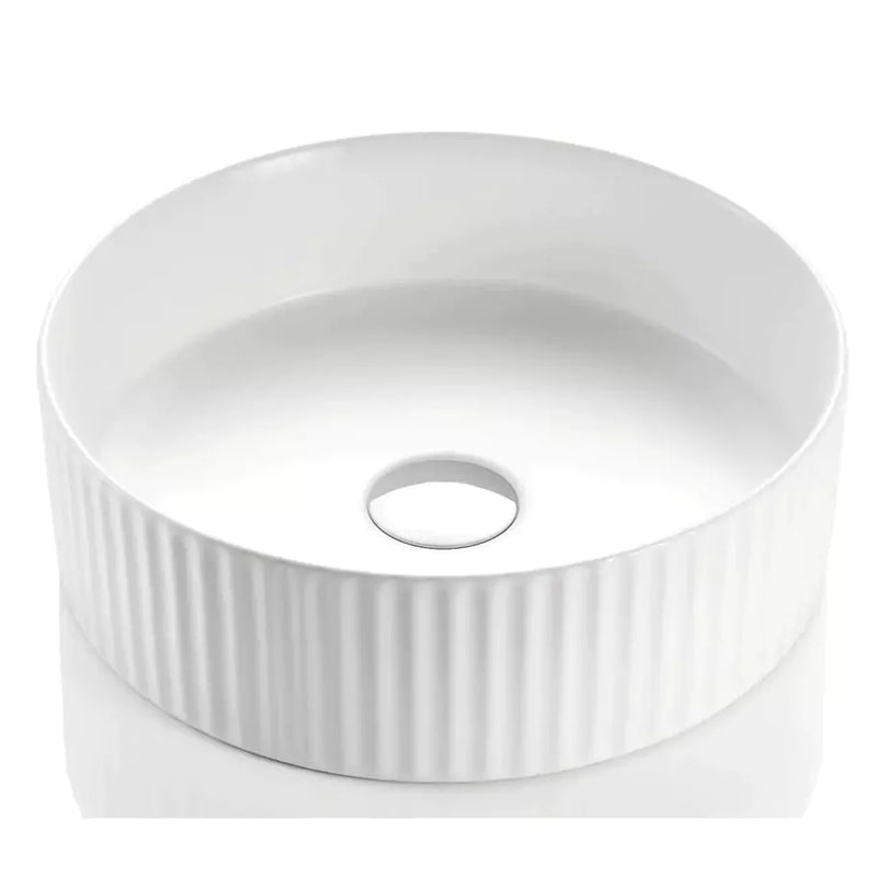 Bellevue Fluted Above Counter Basin 360mm - Beyond Bathware