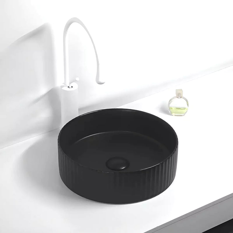 Bellevue Fluted Above Counter Basin 360mm - Beyond Bathware