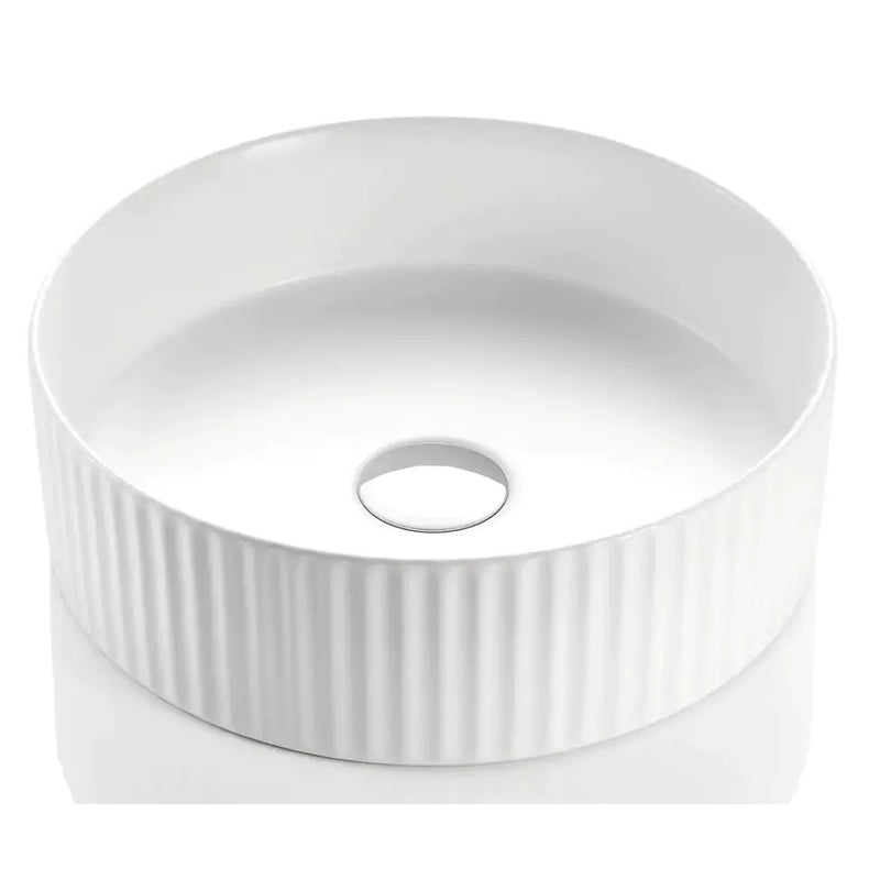 Bellevue Fluted Above Counter Basin 360mm - Beyond Bathware