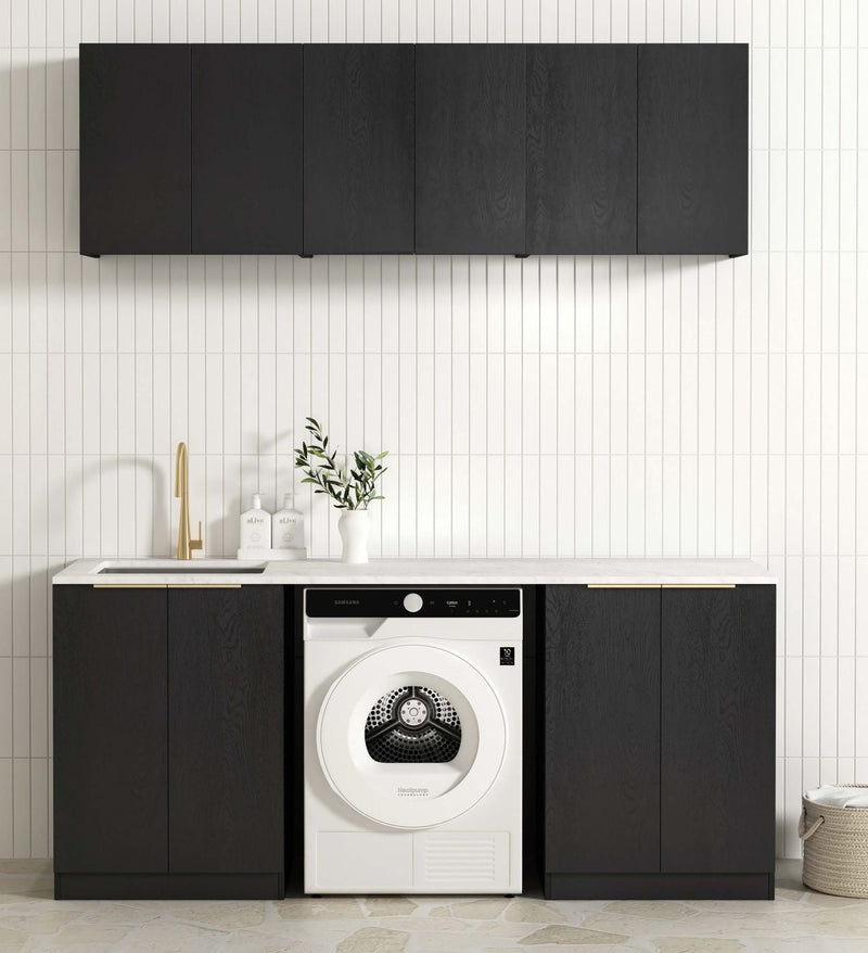 OTTI BYRON BLACK OAK 630MM BASE LAUNDRY CABINET