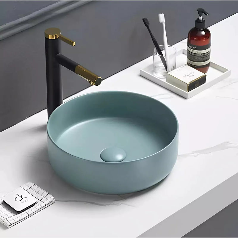 Concrete Fine Ceramic Basin 355mm - Beyond Bathware