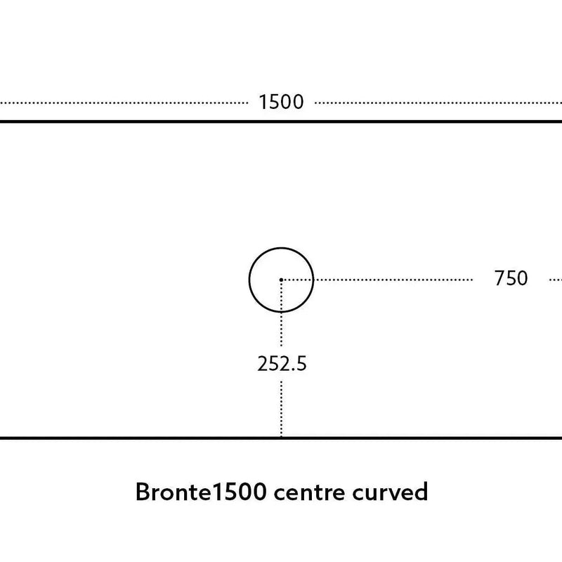 Bronte Wall Hung Vanity 1500 (Prime Oak/Double Bowl) - Aqualux Bathrooms- Poseidon