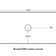 Bronte Wall Hung Vanity 1500 (Coastal Oak/Double Bowl) - Aqualux Bathrooms- Poseidon