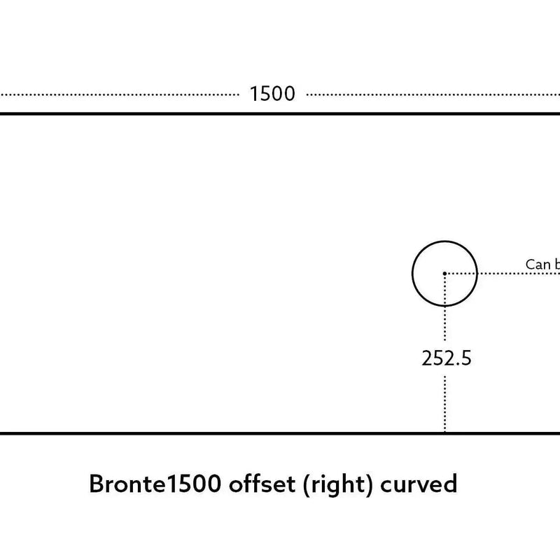 Bronte Wall Hung Vanity 1500 (Prime Oak/Double Bowl) - Aqualux Bathrooms- Poseidon