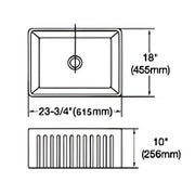 Fermentale Ceramic Kitchen Sink 615mm - Beyond Bathware