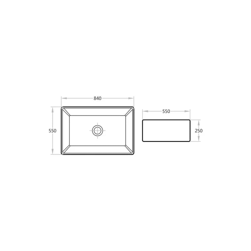 Fermentale Ceramic Kitchen Sink White 840mm - Beyond Bathware