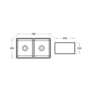 Fermentale Ceramic Kitchen Sink White - Beyond Bathware