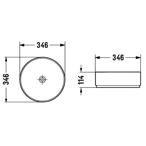 Fine Ceramic Basin 355mm - Beyond Bathware